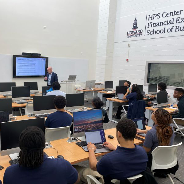 Guest speaker series for HPS Center for Financial Excellence at Howard University School of Business. James Varley, a Managing Director from our Middle Office team, discussed credit markets with students.